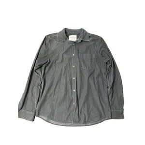 Closed Of Germany Corduroy Shirt Gray Mens Size Medium Made In Portugal